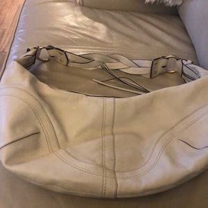 Cream coach bag